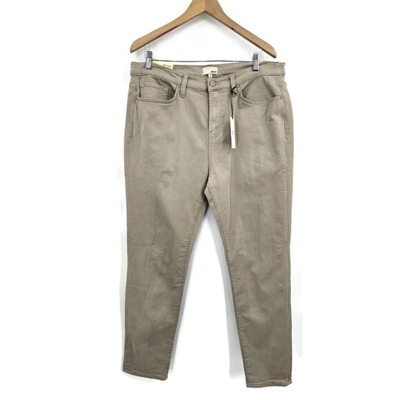 New Swet Tailor Duo Pants Mens 38x32 Slim Fit Khaki Stretch - Picture 1 of 6